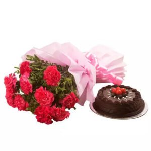 Exotic Flower N Truffle Cake