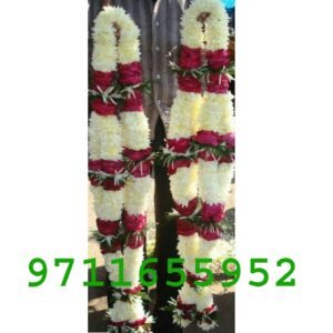 red n white flower jaimala