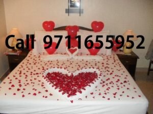 Heart Shaped Balloons and rose petals