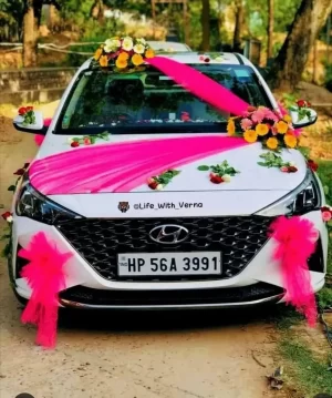 Wedding Car Decoration With Flowers