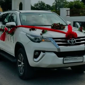 Elegant Floral Wedding Car Decoration Gurgaon Delhi Noida - Image 4